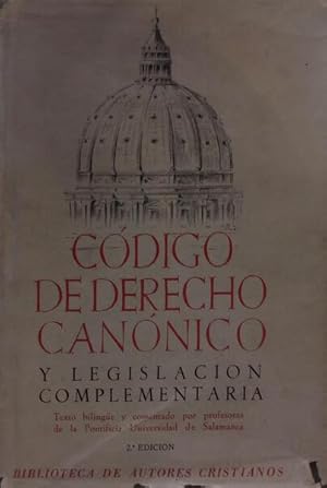CÓDIGO DE DERECHO CANÓNICO Y LEGISLACIÓN COMPLEMENTARIA.