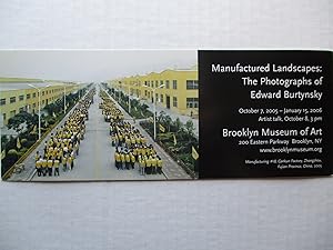 Imagen del vendedor de Manufactured Landscapes: The Photographs of Edward Burtynsky Brooklyn Museum of Art 2005 Exhibition invite postcard a la venta por ANARTIST