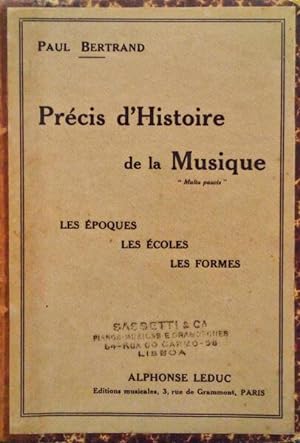 PRÉCIS D'HISTOIRE DE LA MUSIQUE.
