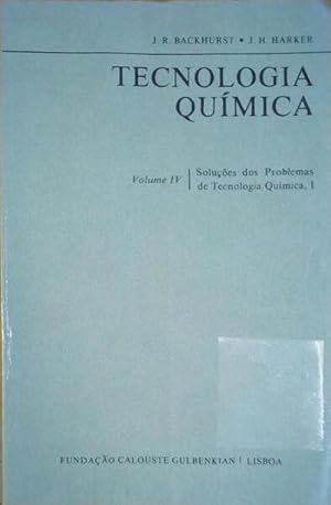 Imagen del vendedor de TECNOLOGIA QUMICA. [VOLUME IV] a la venta por Livraria Castro e Silva