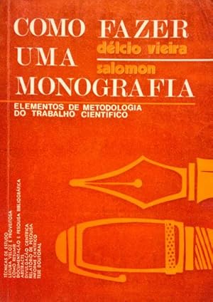 Imagen del vendedor de COMO FAZER UMA MONOGRAFIA. a la venta por Livraria Castro e Silva