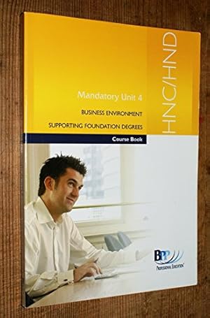 Image du vendeur pour HND Core 4 2004: Business Environment - Study Text (Hnc/Hnd Business) mis en vente par WeBuyBooks