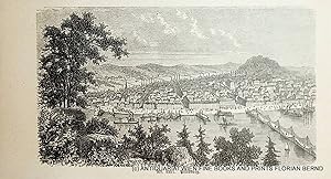 PITTSBURGH, Pennsylvania, antique print ca. 1875