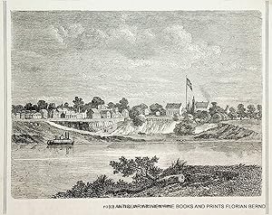 FORT SMITH, Arkansas, antique print ca. 1865