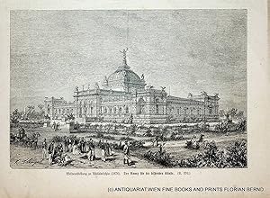 PHILADELPHIA, Pennsylvania, Centennial Exposition, MEMORIAL HALL, antique print ca. 1876
