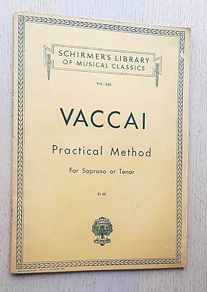Seller image for PRACTICAL ITALIAN VOCAL METHOD for Soprano or Tenor for sale by MINTAKA Libros