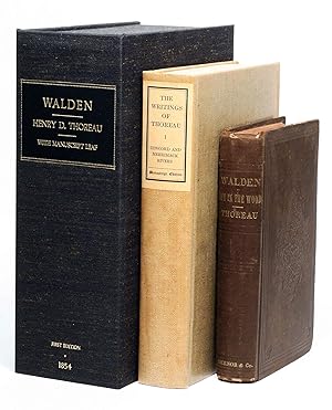 Walden; Or, Life in the Woods (1854); with a manuscript leaf from Thoreau's memoirs bound in The ...