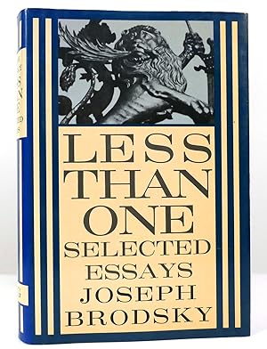 Imagen del vendedor de LESS THAN ONE Selected Essays a la venta por Rare Book Cellar