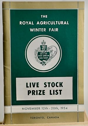 Livestock prize list, Royal Agricultural Winter Fair 1954