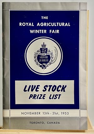 Livestock prize list, Roya lAgricultural Winter Fair 1953