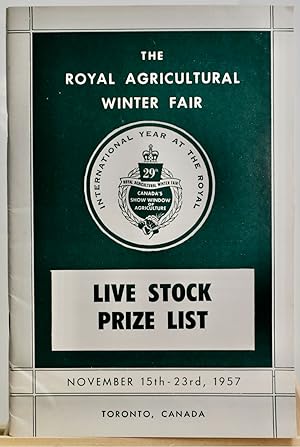 Livestock prize list, Royal Agricultural Winter Fair 1957