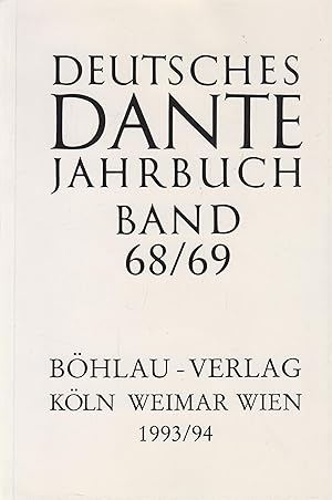 Bild des Verkufers fr Deutsches Dante Jahrbuch Band 68/69 zum Verkauf von Leipziger Antiquariat