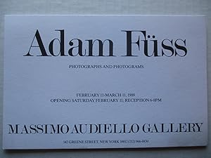 Image du vendeur pour Adam Fuss Massimo Audiello Gallery 1989 Exhibition invite postcard mis en vente par ANARTIST