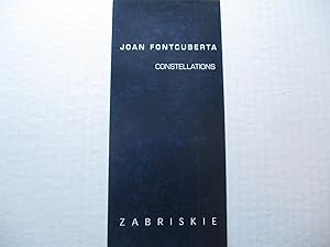 Bild des Verkufers fr Joan Fontcuberta Constellations Zabriskie Gallery 1998 Exhibition brochure invite zum Verkauf von ANARTIST