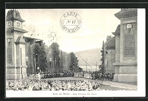 Ansichtskarte Lausanne, Acte de Rolle, Les tireurs de Joux