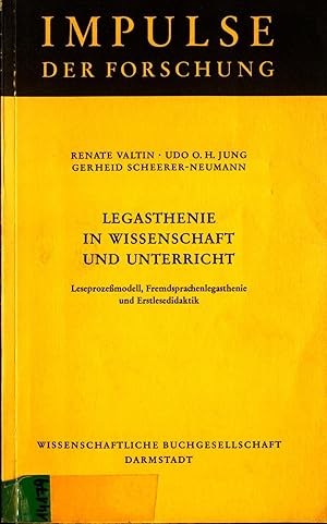 Bild des Verkufers fr Legasthenie in Wissenschaft und Unterricht Leseprozessmodell, Fremdsprachenlegasthenie und Erstlesedidaktik zum Verkauf von avelibro OHG