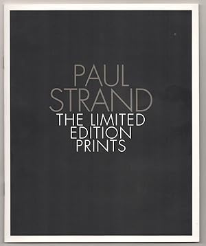 Bild des Verkufers fr Paul Strand: The Limited Edition Prints zum Verkauf von Jeff Hirsch Books, ABAA