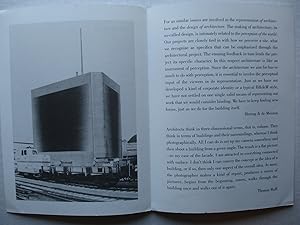 Seller image for Architectures of Herzog & de Meuron; Photographed by Thomas Ruff Peter Blum brochure for sale by ANARTIST