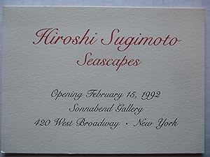 Immagine del venditore per Hiroshi Sugimoto Seascapes Sonnabend Gallery 1992 Exhibition invite postcard venduto da ANARTIST