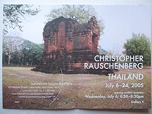 Seller image for Christopher Rauschenberg Thailand Sundaram Tagore Gallery 2005 Exhibition invite postcard for sale by ANARTIST