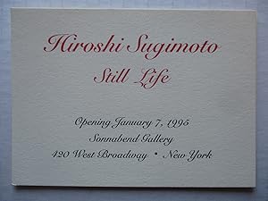 Imagen del vendedor de Hiroshi Sugimoto Still Life Sonnabend Gallery 1995 Exhibition invite postcard a la venta por ANARTIST