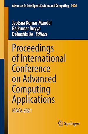 Immagine del venditore per Proceedings of International Conference on Advanced Computing Applications venduto da moluna