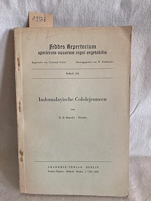 Bild des Verkufers fr Indomalayische Cololejeuneen: Eine Revision tropischer Lebermoose. (= Feddes Repertorium specierum novarum regni vegetabilis, Beih., Bd. 134). zum Verkauf von Versandantiquariat Waffel-Schrder