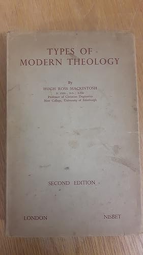 Bild des Verkufers fr Types of Modern Theology zum Verkauf von Cambridge Rare Books