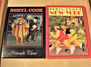 Bild des Verkufers fr Beryl Cook's New York (1985) and Private View (1980). 2 volumes zum Verkauf von RightWayUp Books