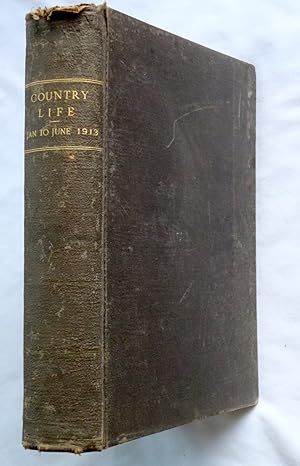 Bild des Verkufers fr Country Life. Magazine. Vol 33, XXXIII. 4th January 1913 to 28th June 1913 , Issues No 835 to 860. The Journal for all Interested in Country Life and Country Pursuits. Includes Architectural Supplement and Prairie Provinces Number. zum Verkauf von Tony Hutchinson