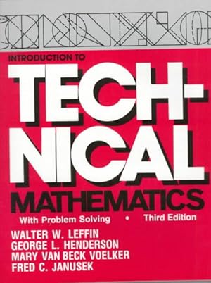 Seller image for Introduction to Technical Mathematics : With Problem Solving for sale by GreatBookPrices