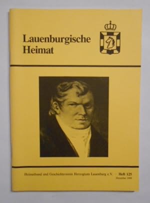 Lauenburgische Heimat - Heft 125 - Dezember 1989. Zeitschrift des Geschichtsvereins.