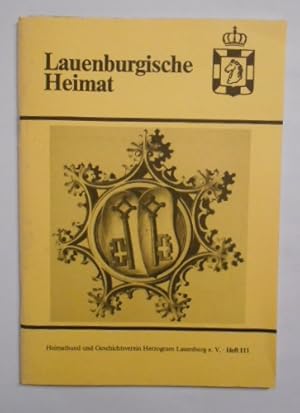 Bild des Verkufers fr Lauenburgische Heimat - Heft 111 - Mai 1985. Zeitschrift des Geschichtsvereins. zum Verkauf von KULTur-Antiquariat