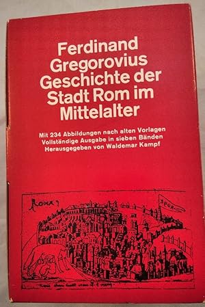 Imagen del vendedor de Geschichte der Stadt Rom im Mittelalter, Konvolut von 4 Bnden in 14 Teilen [7 Bcher]. a la venta por KULTur-Antiquariat