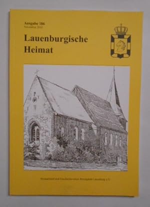 Seller image for Lauenburgische Heimat - Heft 186 - November 2010. Zeitschrift des Geschichtsvereins. for sale by KULTur-Antiquariat