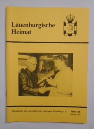 Bild des Verkufers fr Lauenburgische Heimat - Heft 136 - Dezember 1993. Zeitschrift des Geschichtsvereins. zum Verkauf von KULTur-Antiquariat