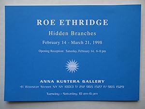 Seller image for Roe Ethridge Hidden Branches Anna Kustera Gallery 1998 Exhibition invite postcard for sale by ANARTIST