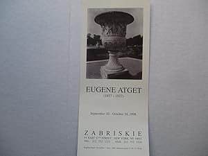 Imagen del vendedor de Eugene Atget Zabriskie 1998 Exhibition invite postcard a la venta por ANARTIST