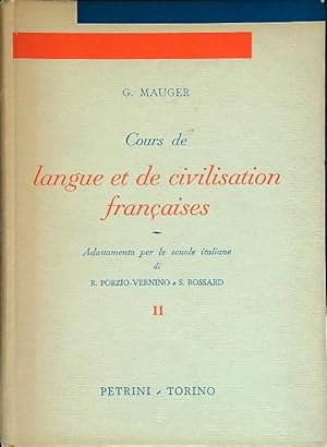 Seller image for Cours de langue et de civilisation francaises vol. 2 for sale by Librodifaccia