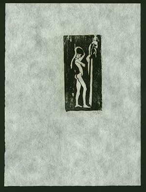 Seller image for Original Holzschnitt "o. T.". Nachlass-Druck auf Japanpapier. Unten links nummeriert 11/60. for sale by Stader Kunst-Buch-Kabinett ILAB
