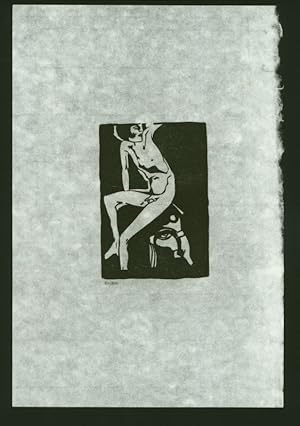 Seller image for Original Holzschnitt "o. T.". Nachlass-Druck auf Japanpapier. Unten links nummeriert 83/300. for sale by Stader Kunst-Buch-Kabinett ILAB