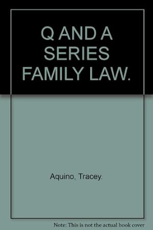 Bild des Verkufers fr Q AND A SERIES FAMILY LAW. zum Verkauf von WeBuyBooks