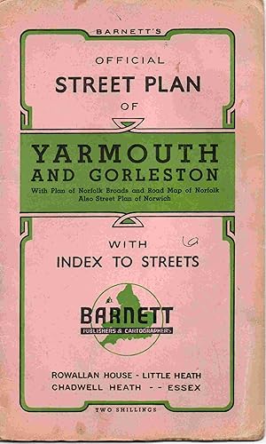 Official Street Plan of Yarmouth and Gorleston with Index to Streets