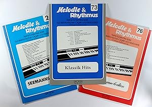 Konvolut "Melodie & Rhythmus". Reihe für leichtes Spiel auf elektronischen Orgeln und Keyboards m...