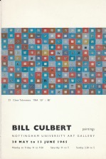 Seller image for Bill Culbert paintings for sale by William English Rare Books