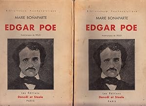 Edgar Poe (2 volumes); Etude Psychanalytique. Ouvrage orne de vingt-sept illustrations. Avant-pro...