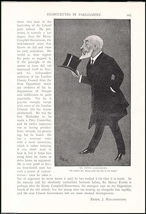 Seller image for Mr. John Morley ; Sir Edward Grey ; Mr. Asquith ; Mr. Henry Labouchere & others : The Leaders of the Commons Opposition. Silhouettes in Parliament. An uncommon original article from the Pall Mall Magazine, 1899. for sale by Cosmo Books