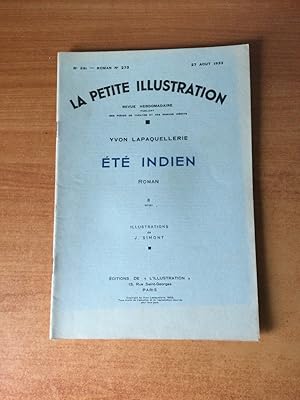 Imagen del vendedor de LA PETITE ILLUSTRATION n 591 Roman n 273 : ETE INDIEN II a la venta por KEMOLA