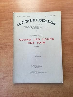 Seller image for LA PETITE ILLUSTRATION n 798 Roman n 381 : QUAND LES LOUPS ONT FAIM II for sale by KEMOLA