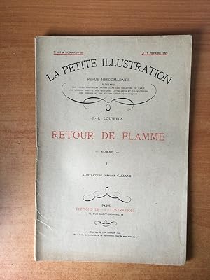 Bild des Verkufers fr LA PETITE ILLUSTRATION n 418 Roman n 187 : RETOUR DE FLAMME I zum Verkauf von KEMOLA
